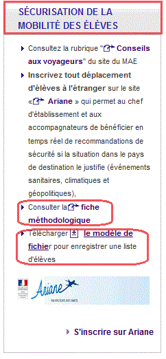 Ariane sécurisation des mobilités