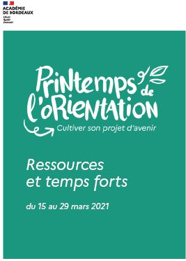 Catalogue printemps de l'orientation