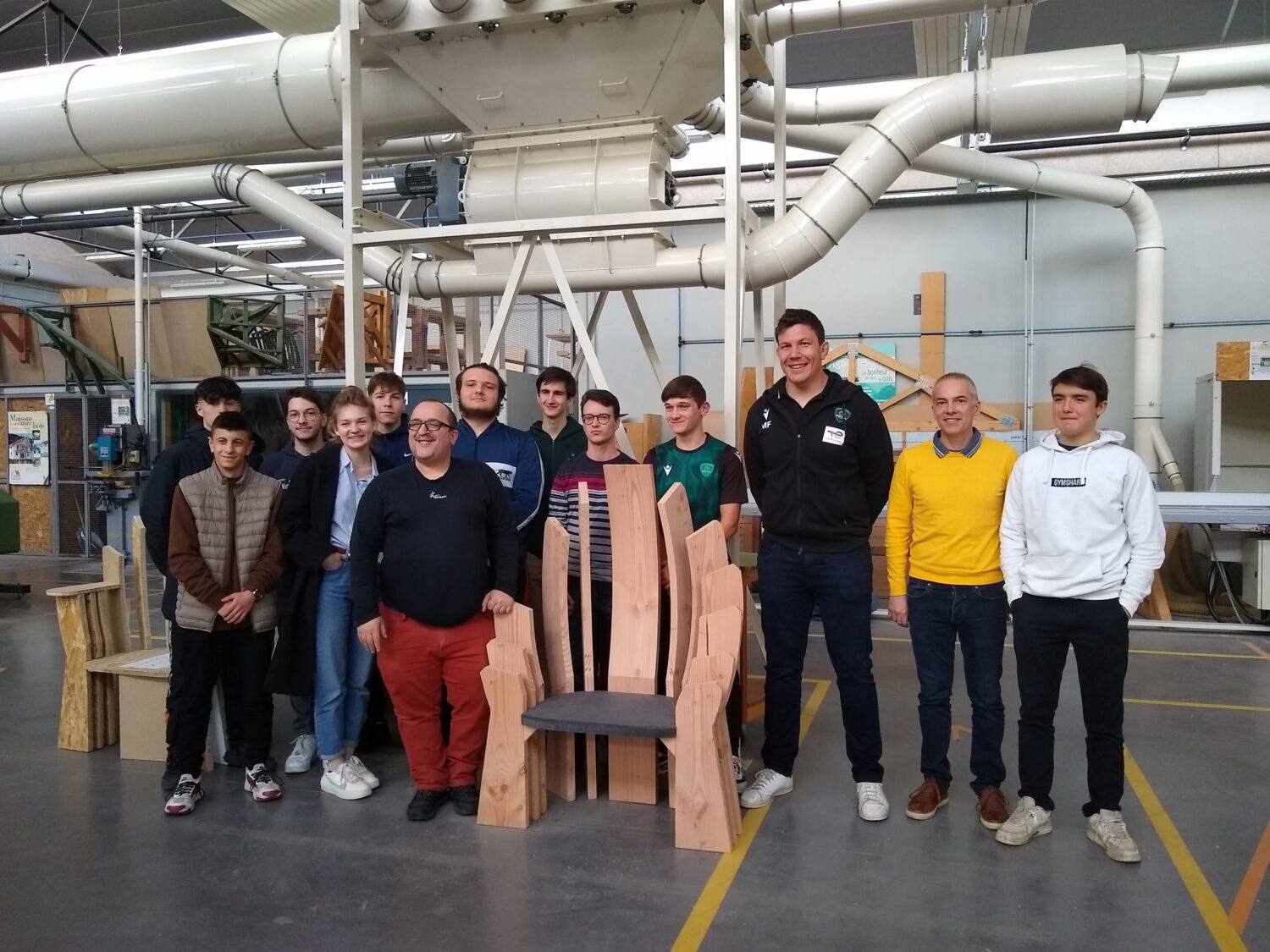 Visite de la Section Paloise au Lycée des Métiers de l'Habitat et