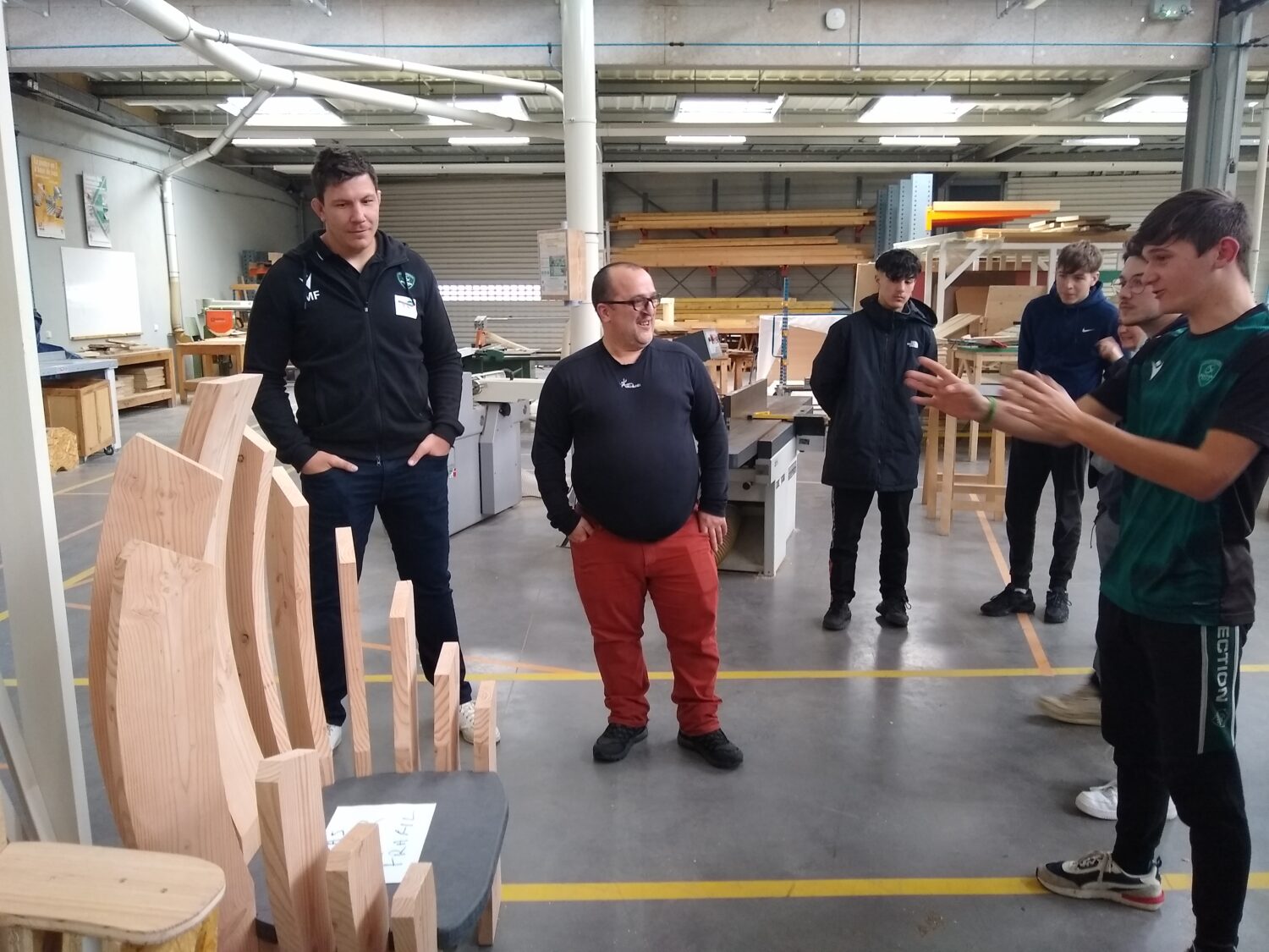 Visite de la Section Paloise au Lycée des Métiers de l'Habitat et