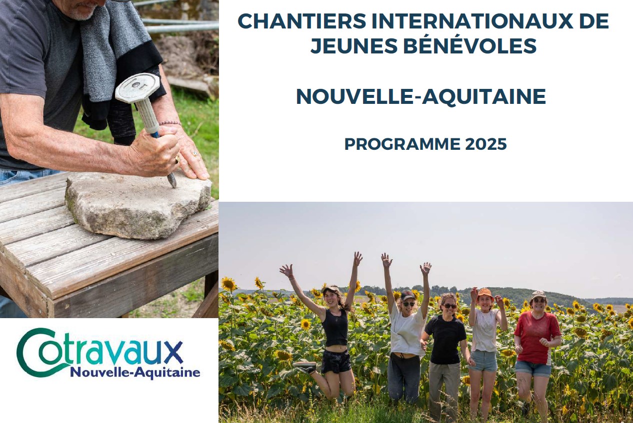 Page de garde du livret Programme chantiers internationaux 2025