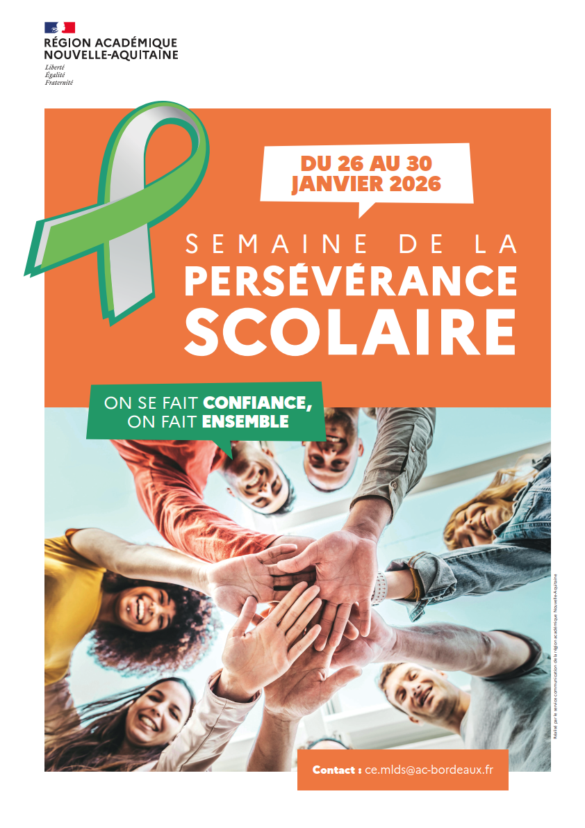 Affiche semaine de la persévérance scolaire