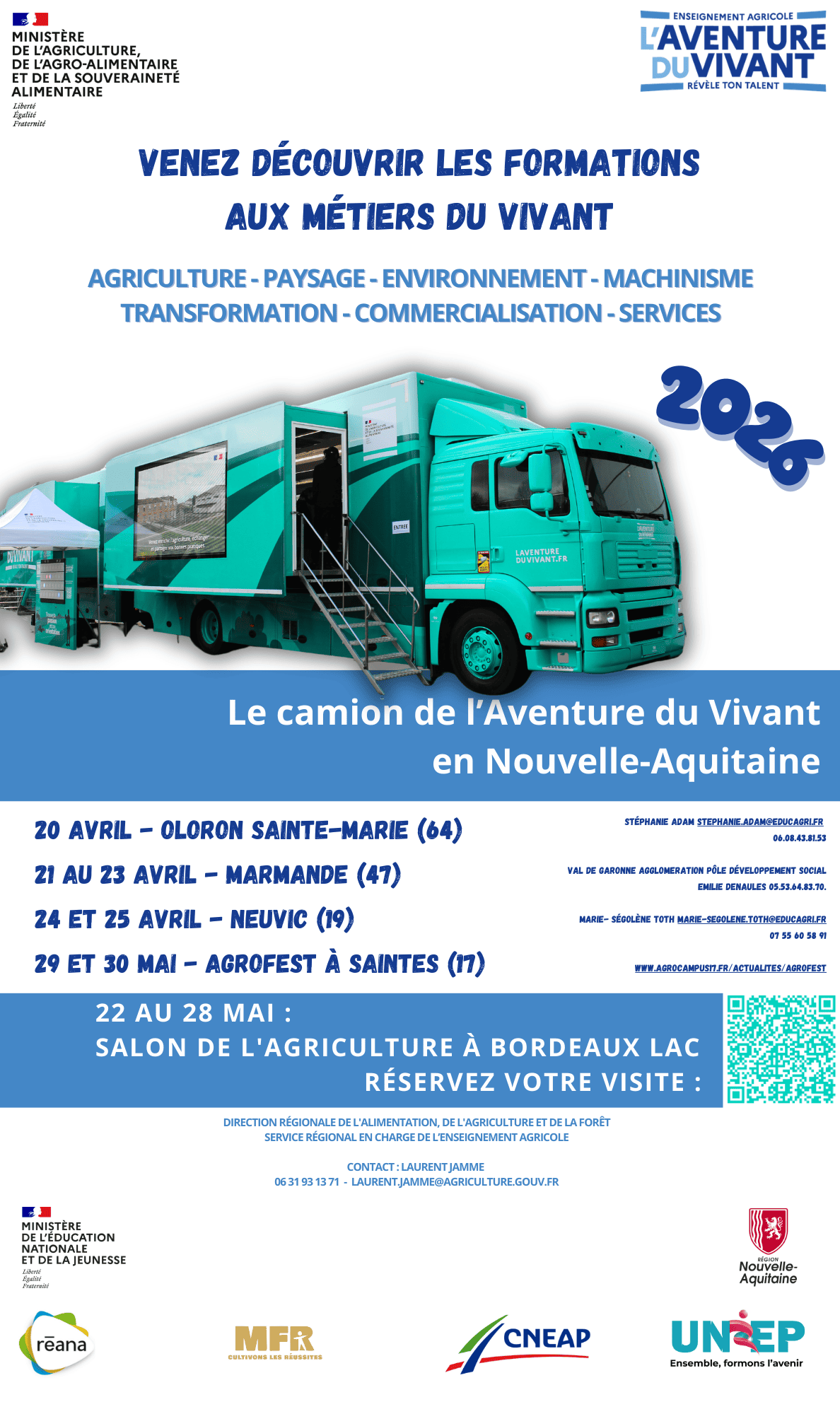 Affiche découverte métiers du vivant