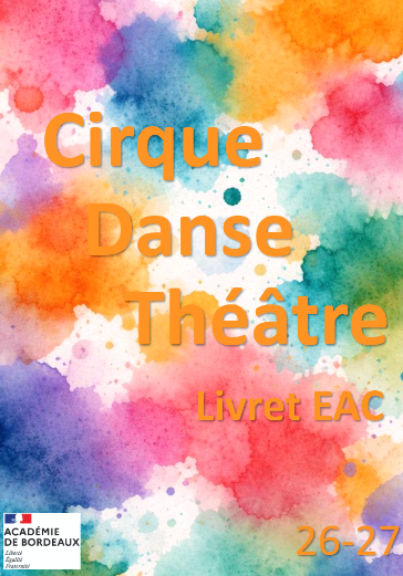 Livret présentant les projets EAC en théâtre