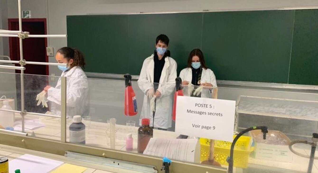 cordees de la réussite Jeanne Albret Barthou Chimie