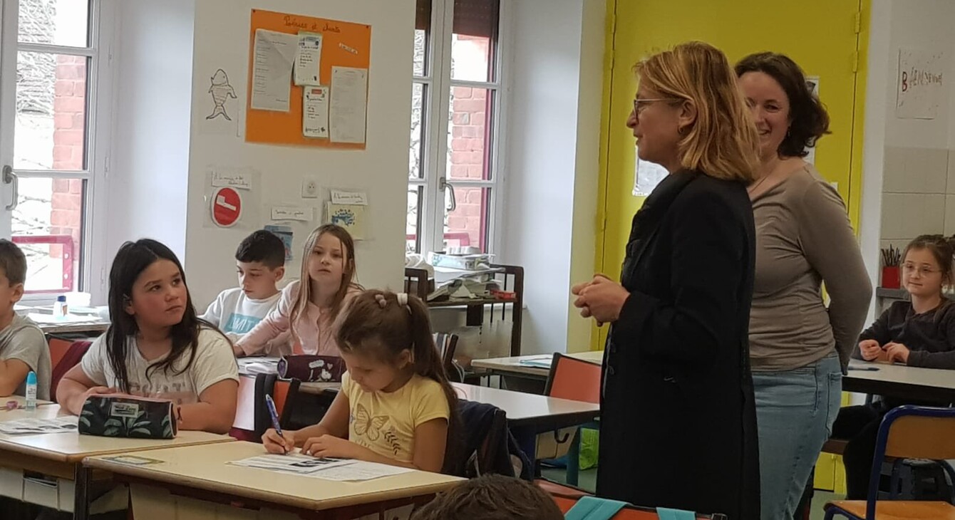 Visite madame la Rectrice ecole la fontaine 02