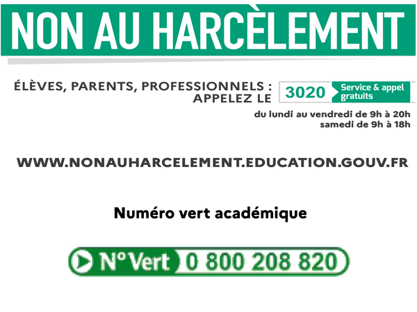 Non au harcèlement