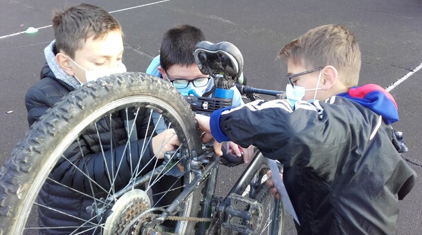 College Baretous A velo novembre 2021 