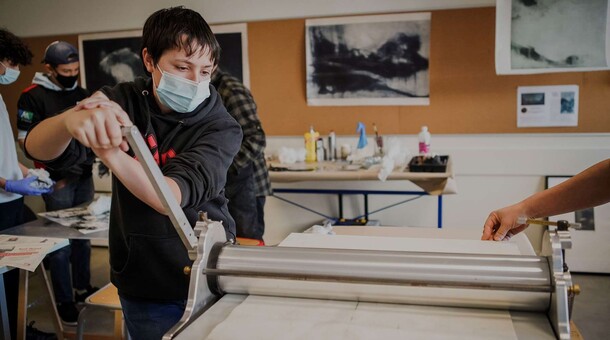 résidence d'artiste collège d'Artix Emmanuel GATTI 