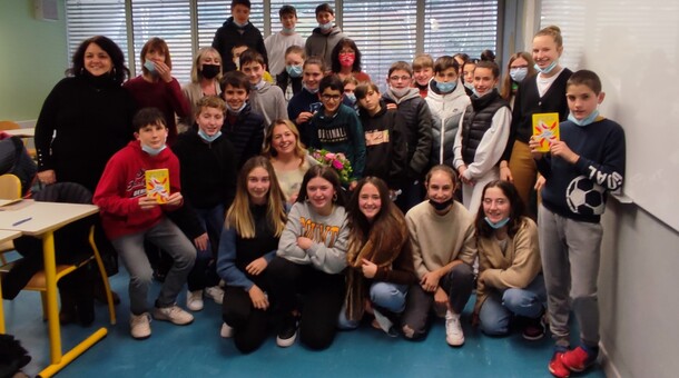 Accueil Madame HUON college Argia 