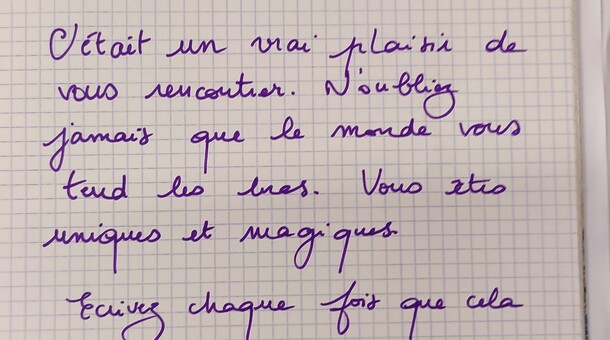 Accueil Madame HUON college Argia 