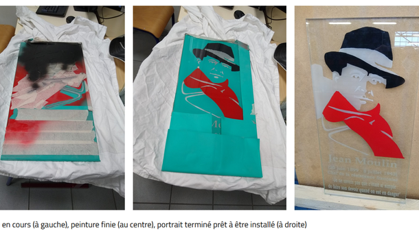 Lycee Gelos hommage Jean Moulin 