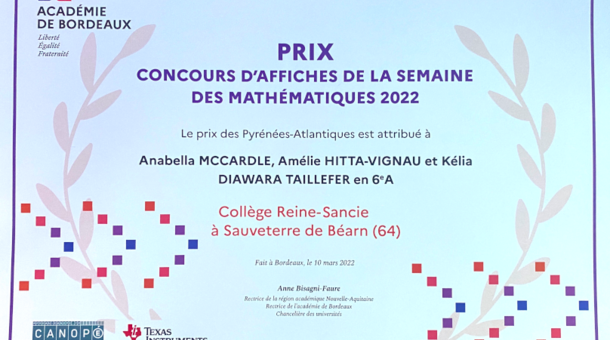 concours affiches semaine des mathématiques