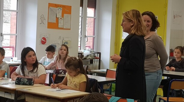 Visite madame la Rectrice ecole la fontaine 02