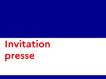 Visuel invitation presse