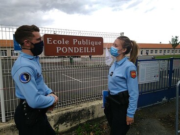 Les gendarmes d’Oloron-Sainte-Marie à la rencontre des plus jeunes