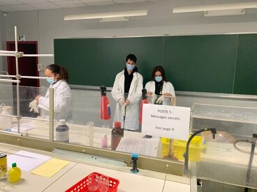 cordees de la réussite Jeanne Albret Barthou Chimie