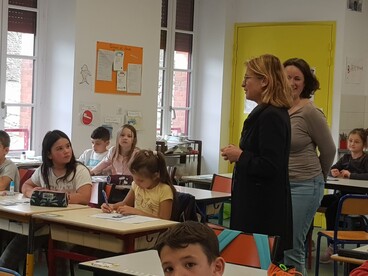 Visite madame la Rectrice ecole la fontaine 02